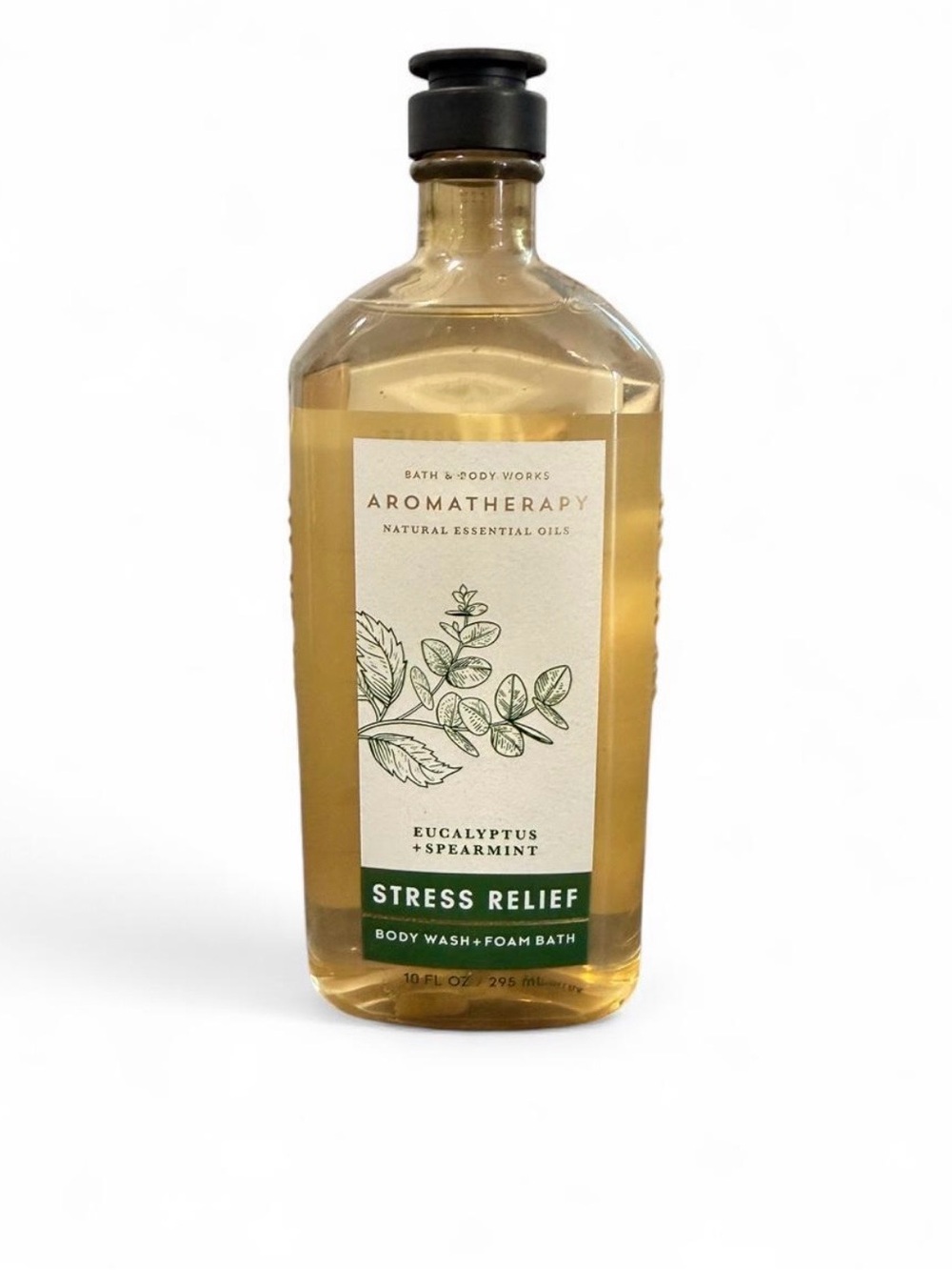 Bath & Body Works Aromatherapy Stress Relief Body Wash in Green and Amber